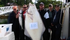 Halibut at the Talon Lodge dock