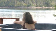 Hot Tub overlooking Alaska's Inside Passage
