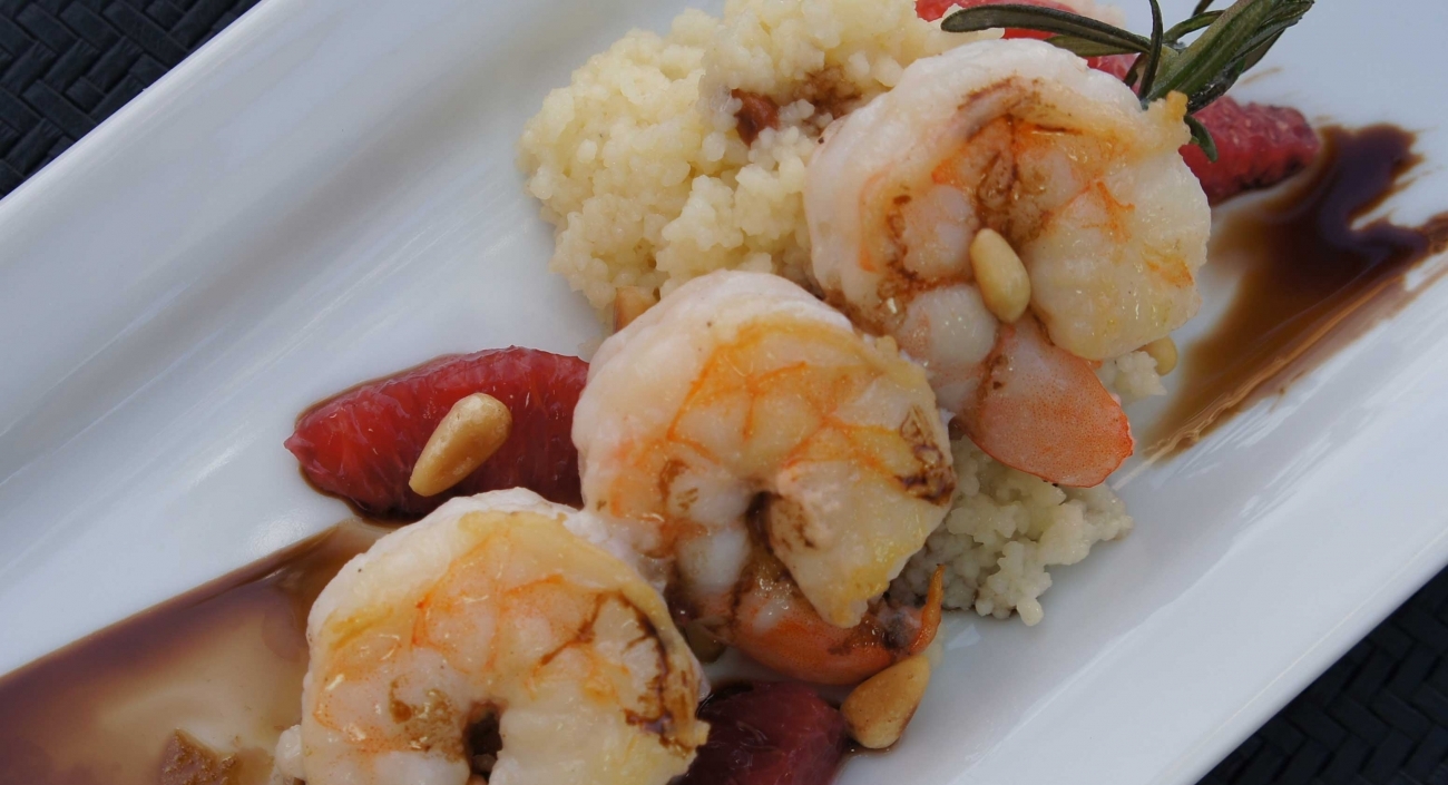 Grilled Rosemary Shrimp Skewer