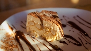 Tiramisu with Espresso Sauce