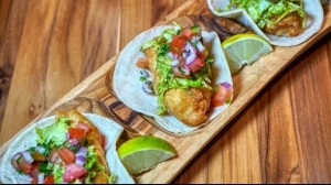 Beer-Battered Rockfish Tacos