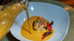 Spot Prawn and Lobster Bisque